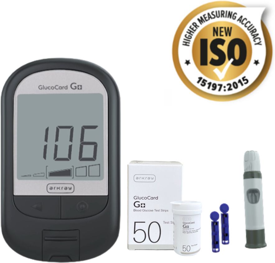 arkray GlucoCard G+ Diabetes Monitoring Kit – 50 Strips, Quick Testing, Easy Disposal Glucometer-picture-22