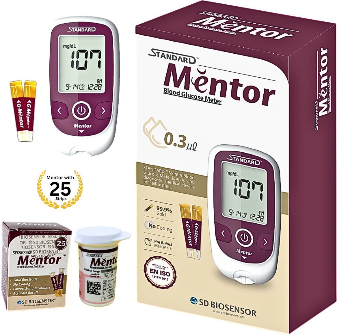 Blood Glucose Monitoring Machine, Diabetes Testing Meter with Complete Kit - Glucometer-image-25