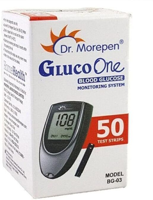 dr. morepen GLUCO ONE BG-03 50 STRIP PACK OF 1 Glucometer-picture-13