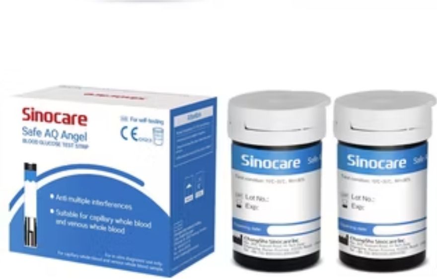 3s Sinocare Safe AQ Angel 50 strips || Glucometer-picture-34