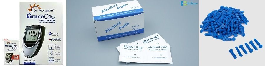 dr. morepen GLUCO WITH 50 STRIPS 50 SWABS 100 LANCETS Glucometer-picture-23