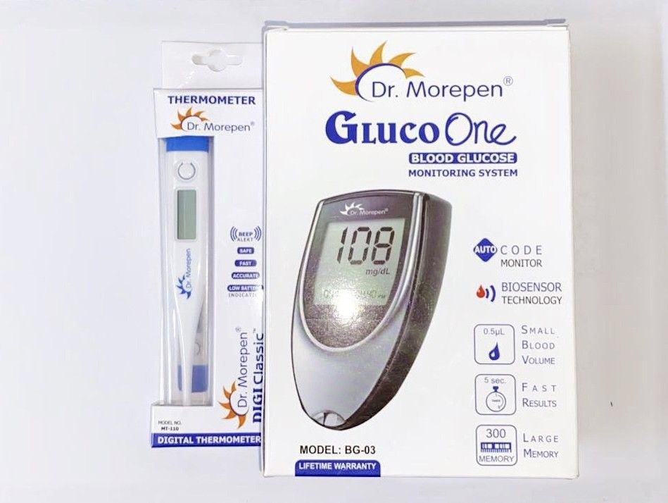dr. morepen Glucometer and MT-110 Thermometer combo pack Glucometer-picture-9