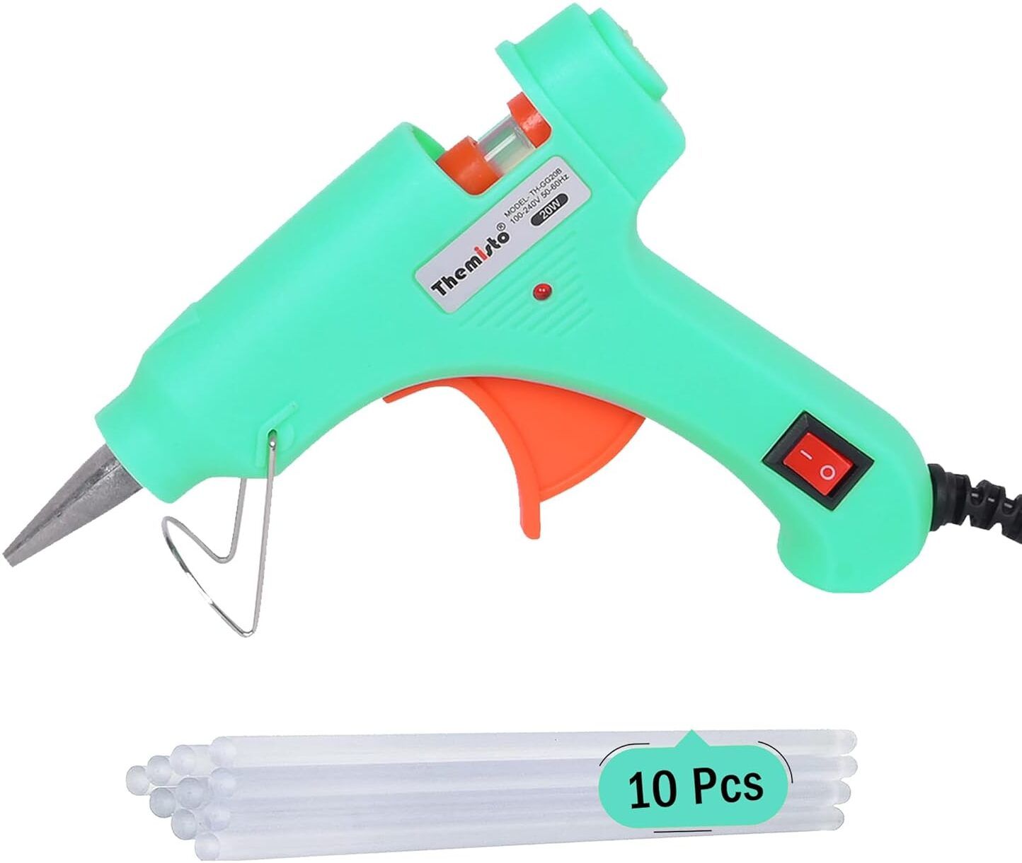 Mini Hot Melt Glue Gun 20Watt with 10 Glue Sticks for DIY Art and Crafts Standard Temperature Corded Glue Gun-image-44