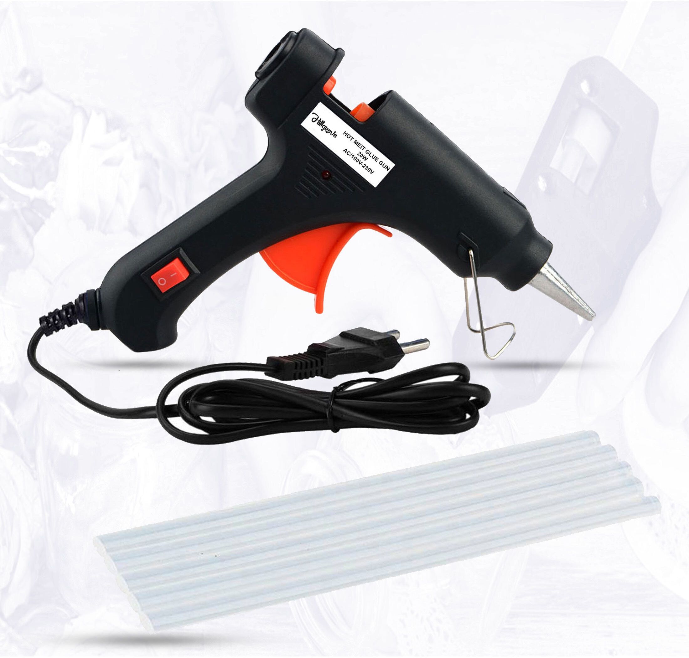 20W ,5 Pcs Hot Melt Glue Stick for Craft, Art, Decoration Work Standard Temperature Corded Glue Gun-image-31