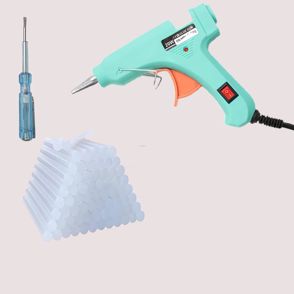 ATC090SBGT 20W Hot Glue Gun With50Pcs Glue Stick and Tester for Craft,Art Standard Temperature Corded Glue Gun-image-12