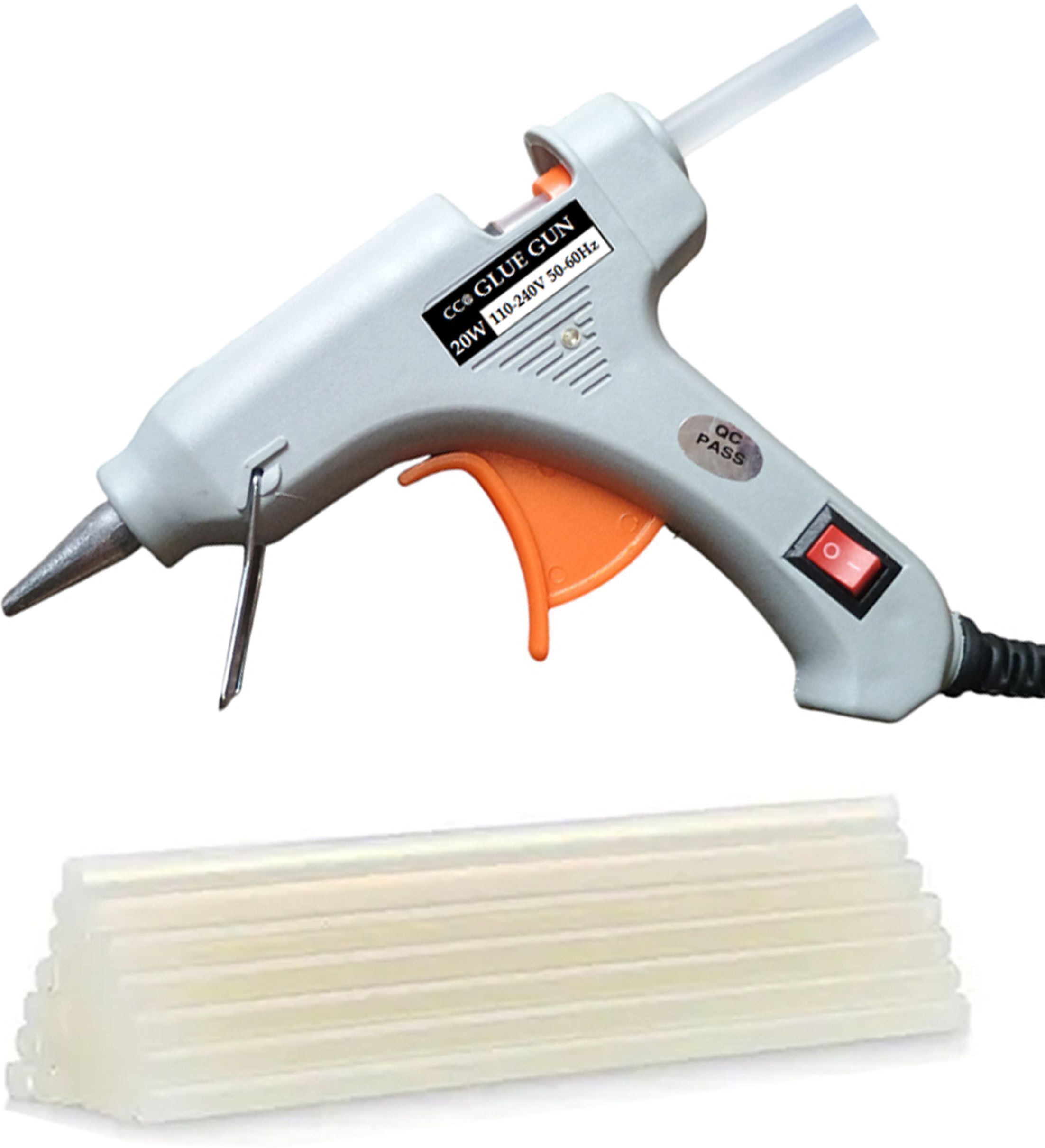 20W Mini Hot Glue Gun With 05 Pcs Hot Melt Glue Stick Adjustable Temperature Corded Glue Gun