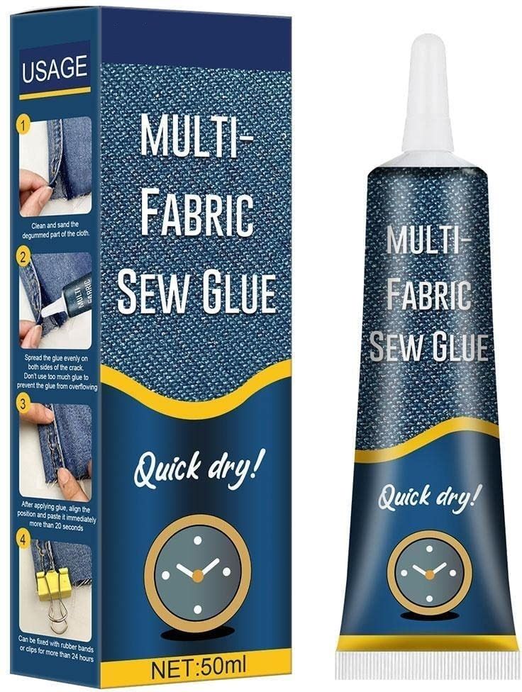 Fabric Adhesive Glue Strong Bond Clear Drying Waterproof Sew Glue Glue