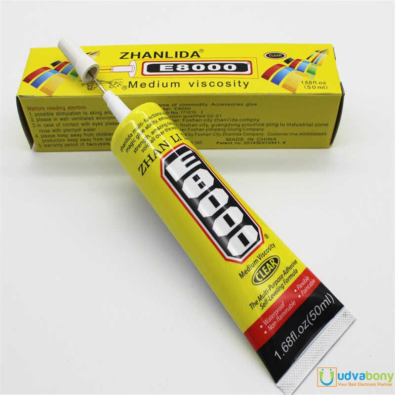 E8000 Multipurpose Transparent Clear White Adhesive Waterproof Washable Glue Glue-image-1