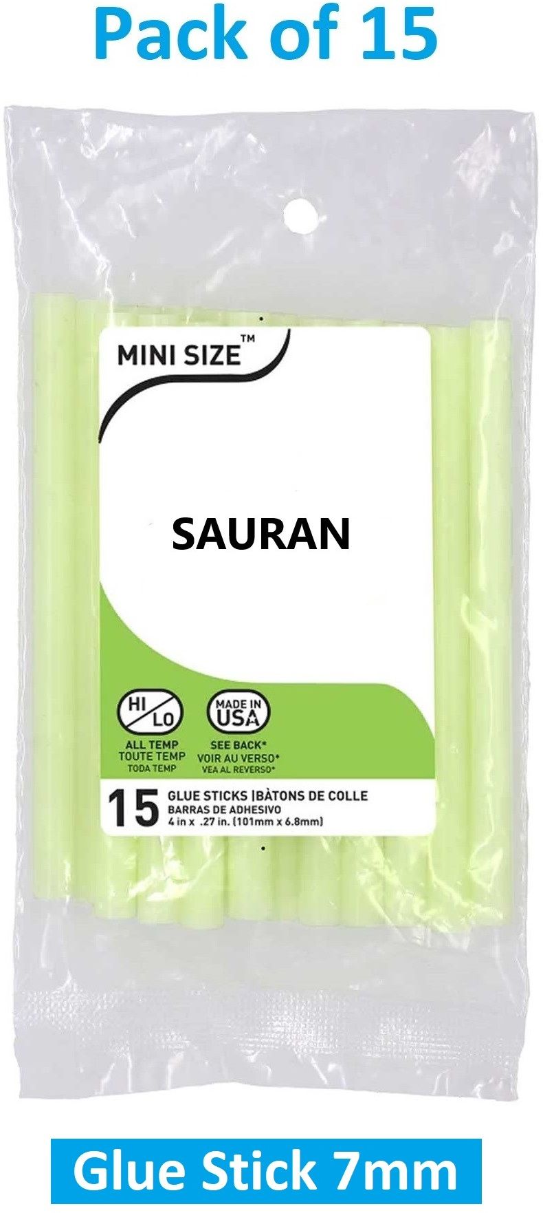 sauran Pack of 15 Mini Glue Sticks Glue-picture-30