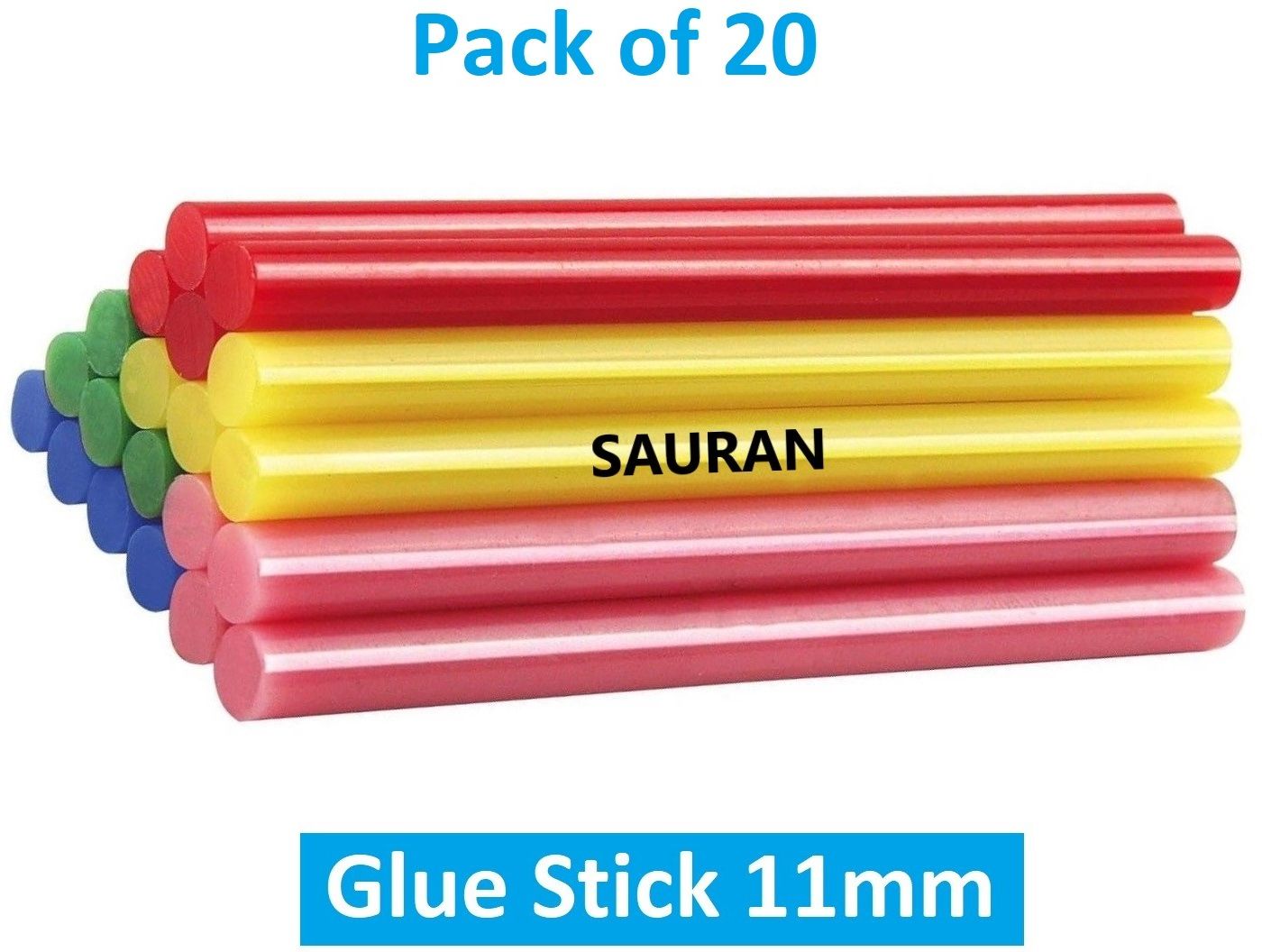 Pack of 20 Colored Glue Sticks 11mm Glue-image-25