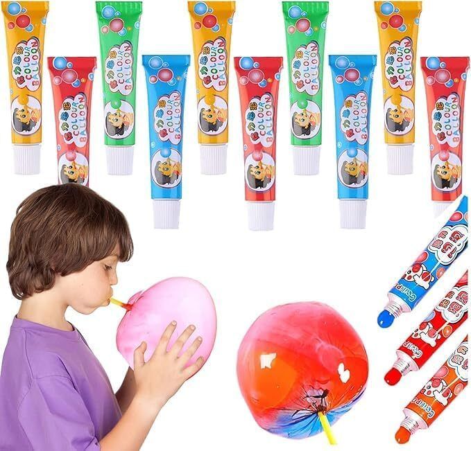 Magic Bubble Making Glue Balloon for Kids | Colorful Plastic Bubble Blowing Toy Glue