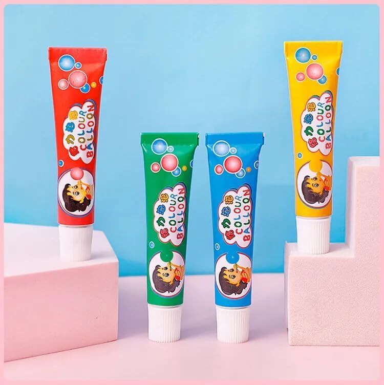 wipsor 4 Pcs Bubble Making Glue Balloon Magic Plastic Bubble Blowing Toys for Kids Glue-picture-10