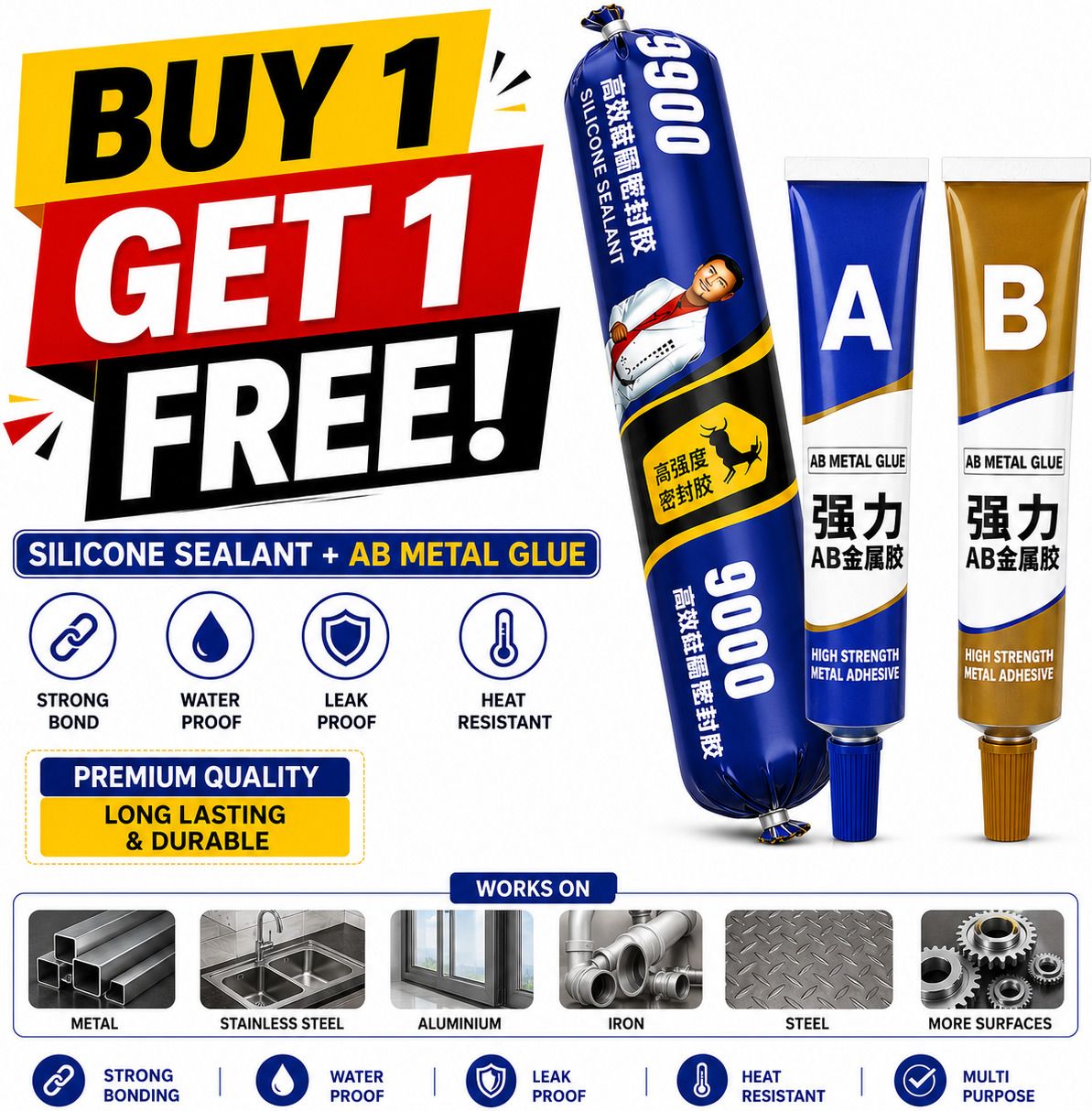 COMBO 9900 SEALANT & AB CASTING GLUE Glue-image-43