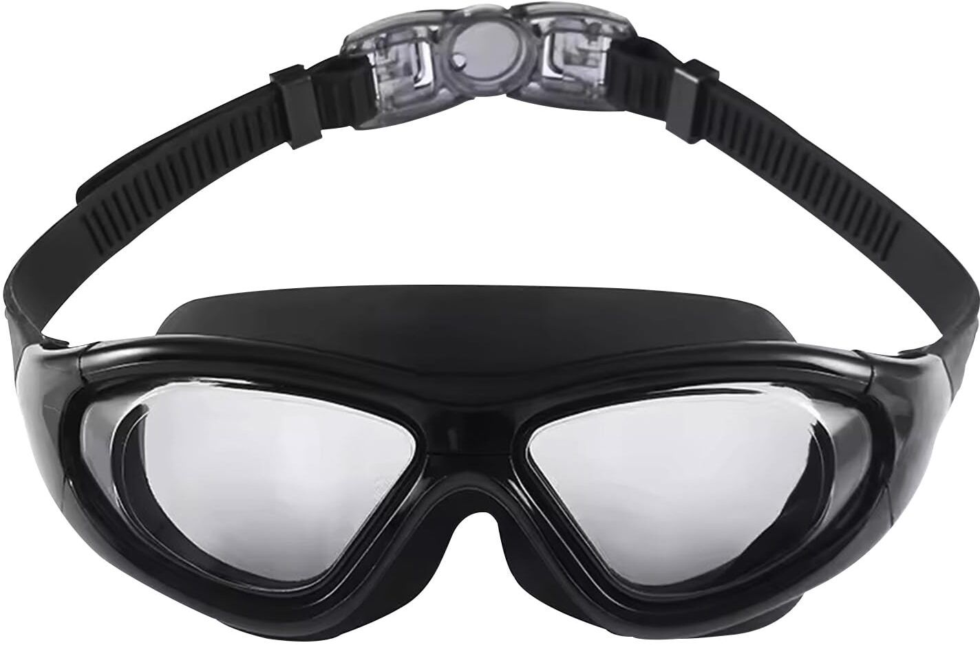 Big Frame Swim Goggles UV & Fog Resistant with Case – Adults
