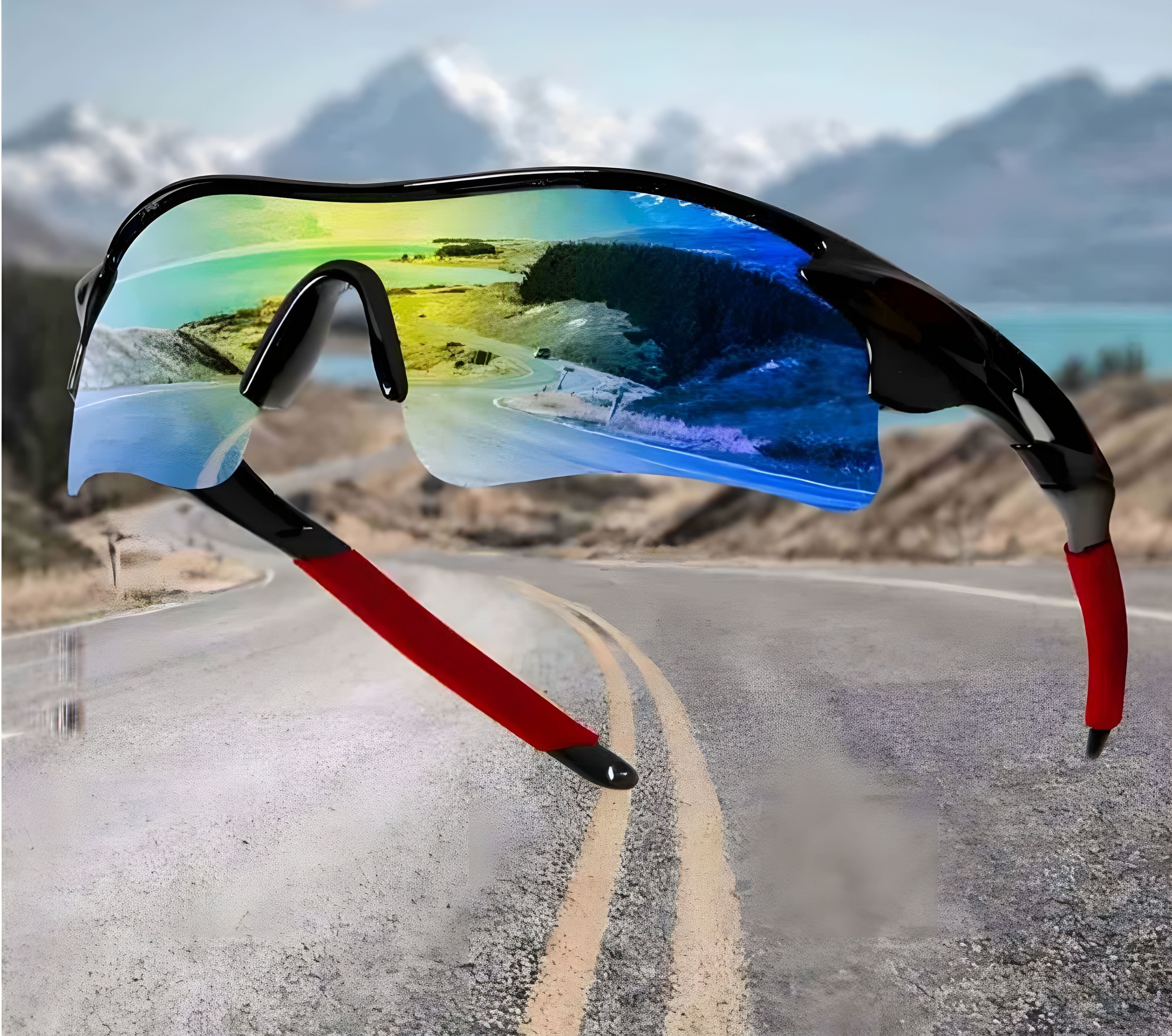 Sports Sunglasses UV400 Protection, Polarized For Cricket/ Running/ Cycling/Golf