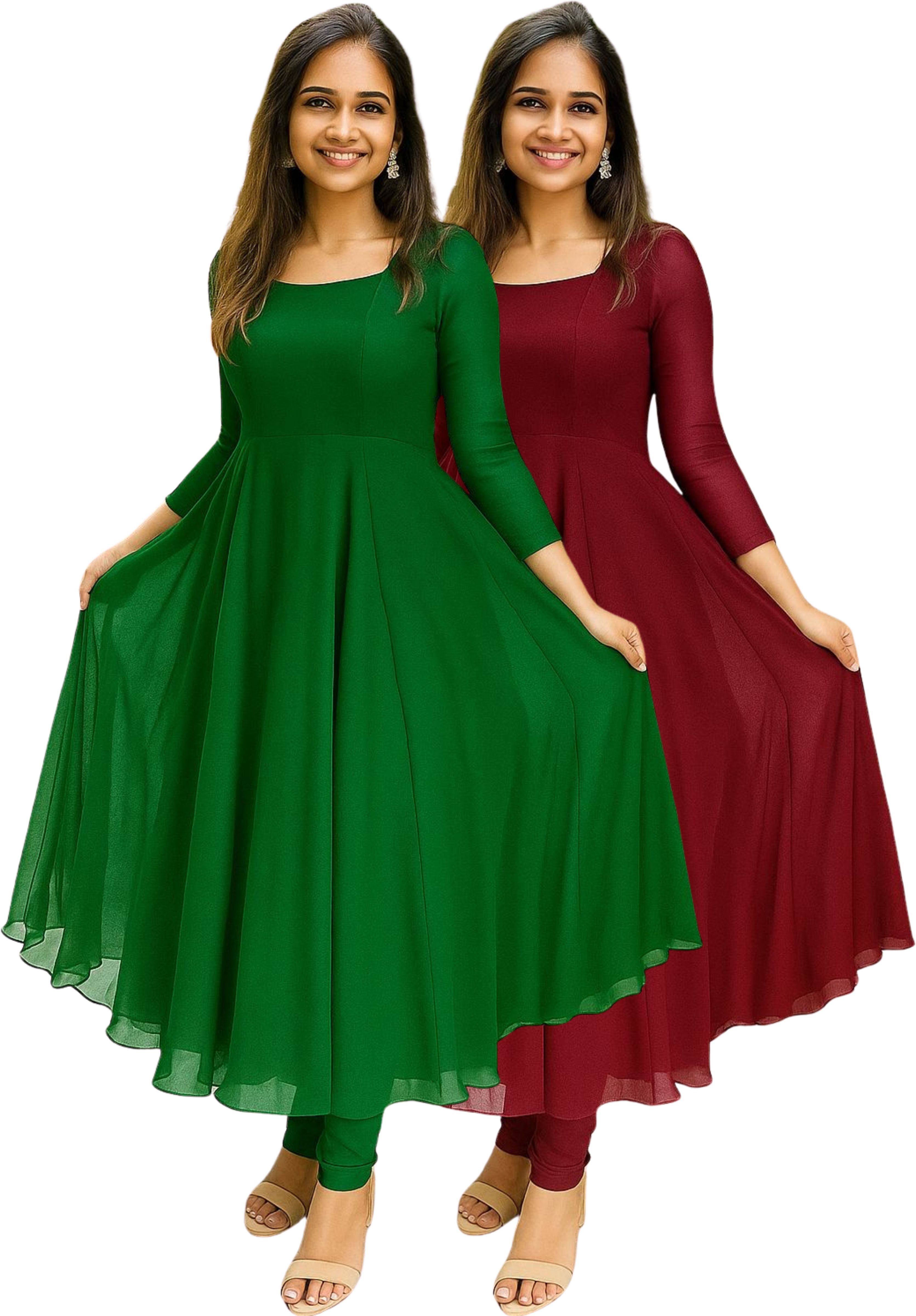 bello Georgette Stitched Anarkali Gown-picture-17