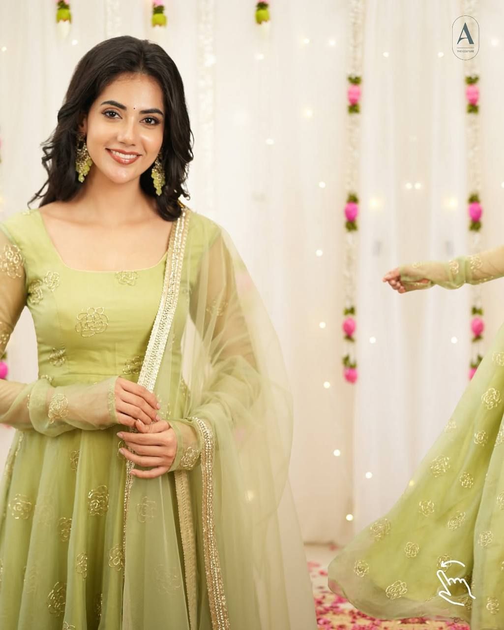 noorbynidhi Embroidered Silk Blend Stitched Anarkali Gown-picture-39