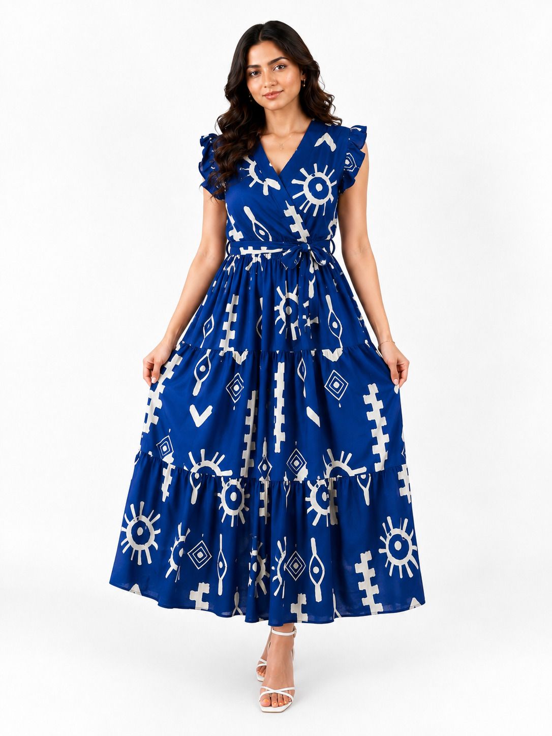 varni enterprise Printed Viscose Rayon Stitched Anarkali Gown-picture-13