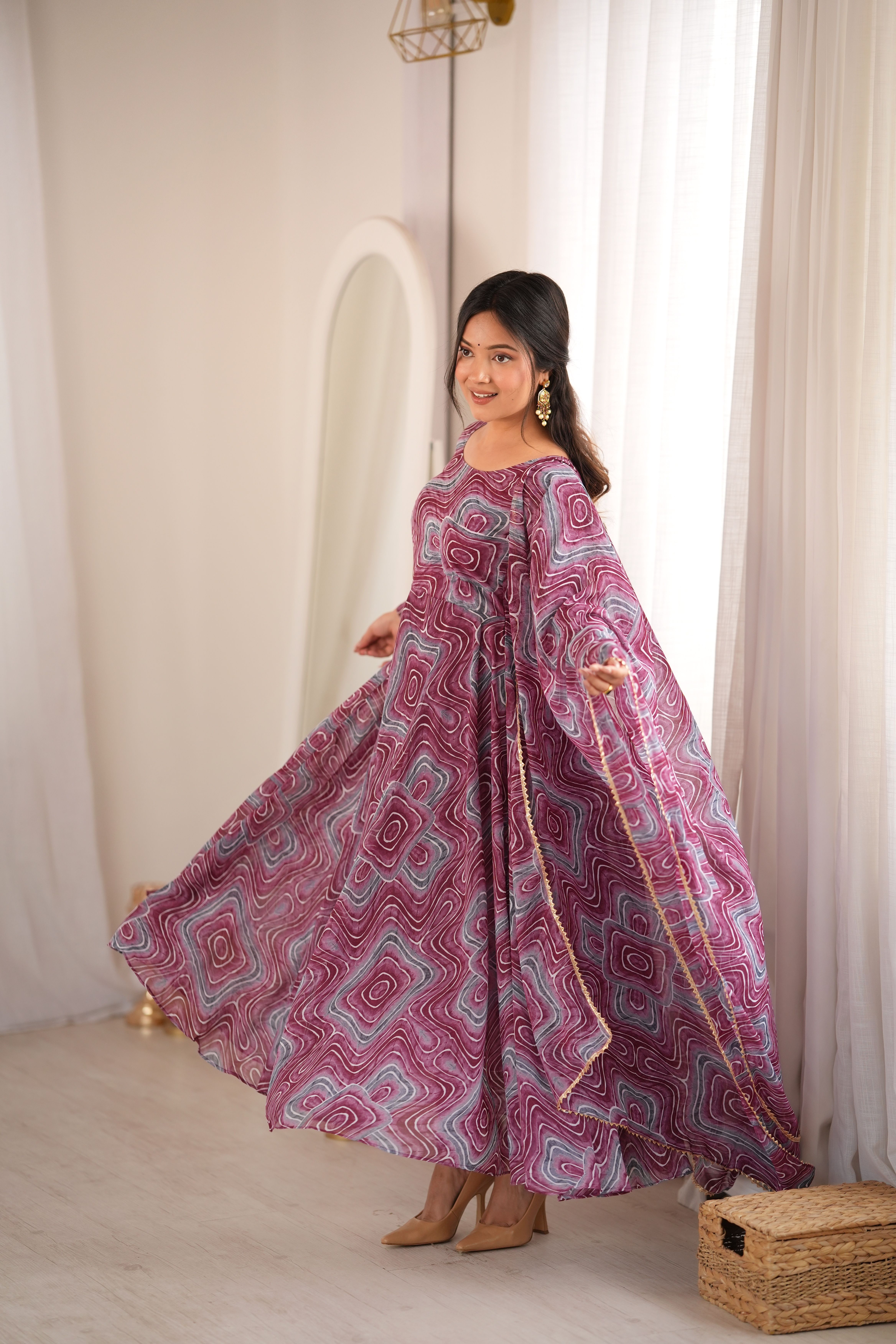 ethnicembassy Abstract Georgette Stitched Anarkali Gown-picture-47