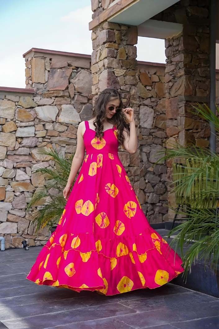 rutu fashion Dyed Rayon Blend Stitched Anarkali Gown-picture-12
