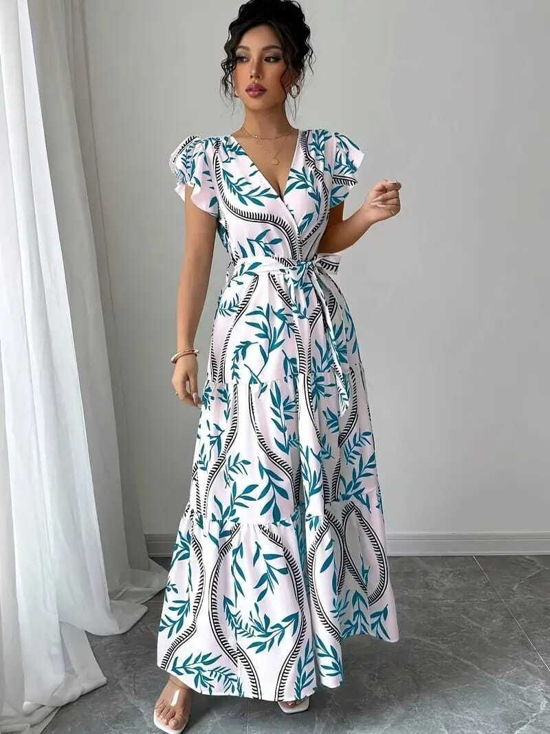 tendal Cotton Blend Stitched Flared/A-line Gown-picture-21