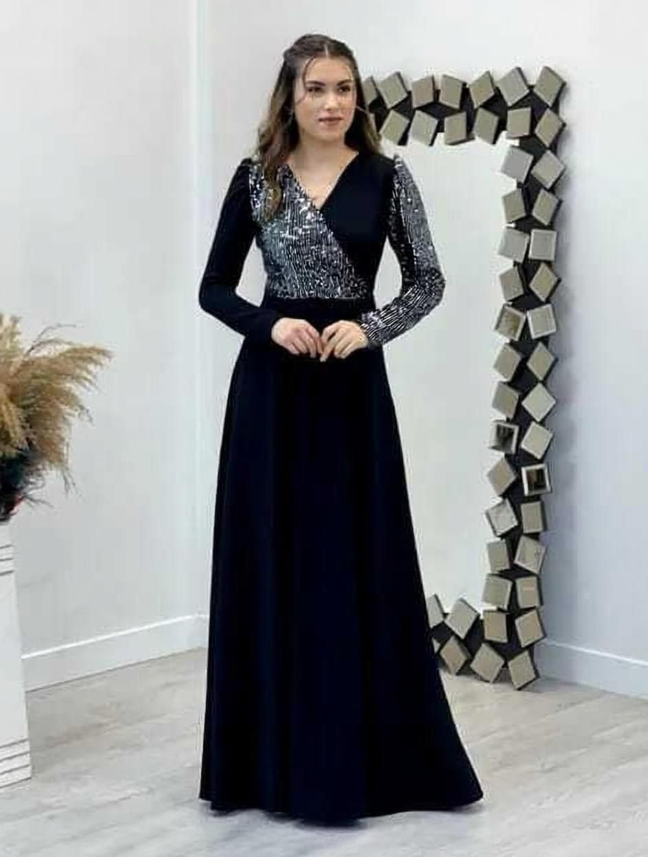 Self Design Lycra Blend Stitched Flared/A-line Gown-image-31