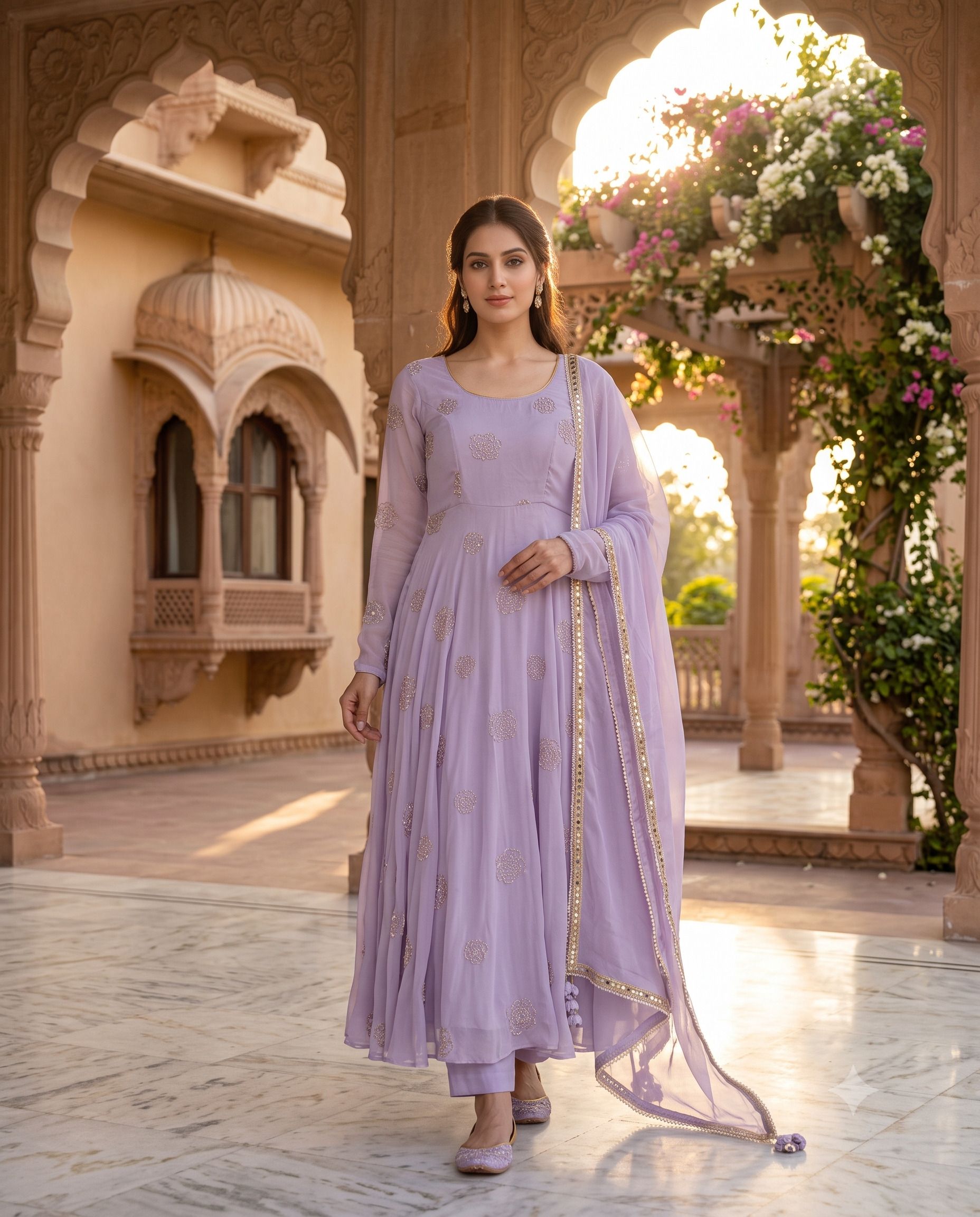 ap suits Embroidered Silk Blend Stitched Anarkali Gown-picture-23