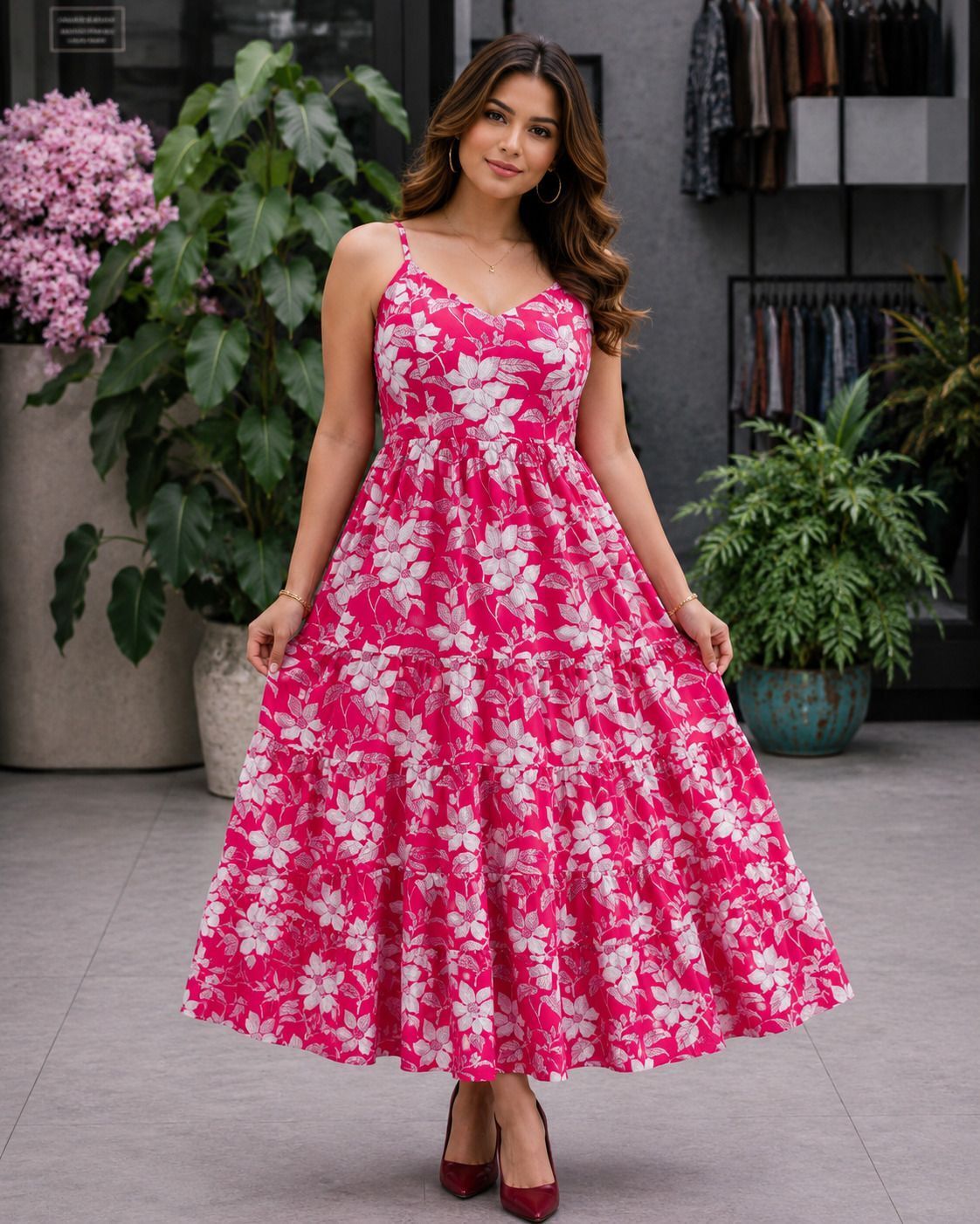 shivanshkirti Printed, Floral Print Viscose Rayon Stitched Flared/A-line Gown-picture-18