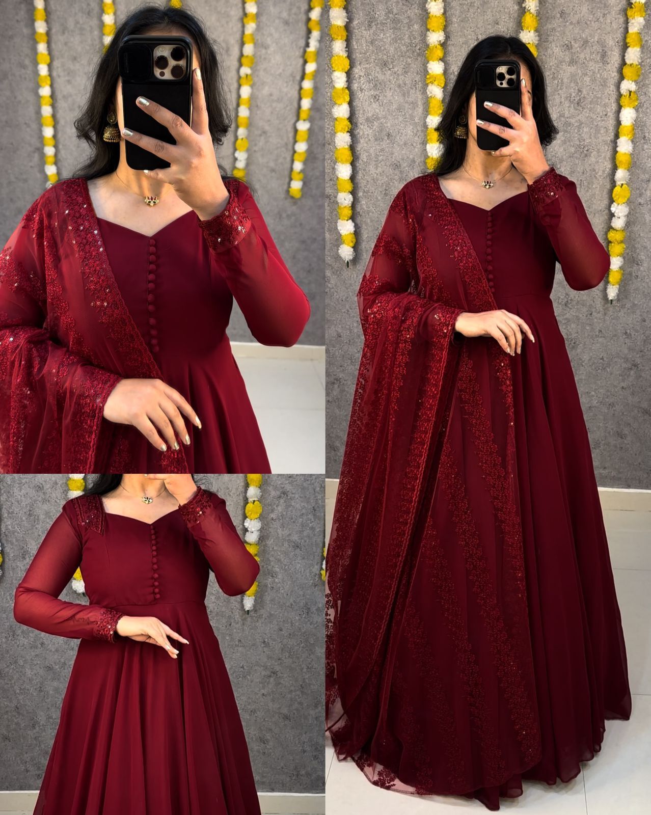 zankhi hosiery Georgette Stitched Anarkali Gown-picture-22