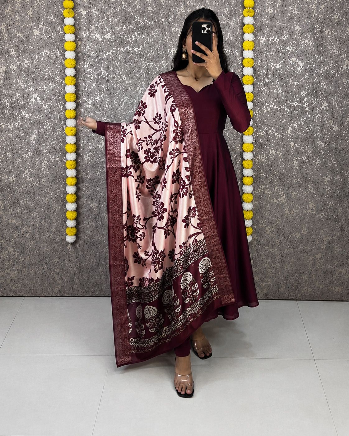 riyanshaa Solid Pure Silk Stitched Anarkali Gown-picture-27