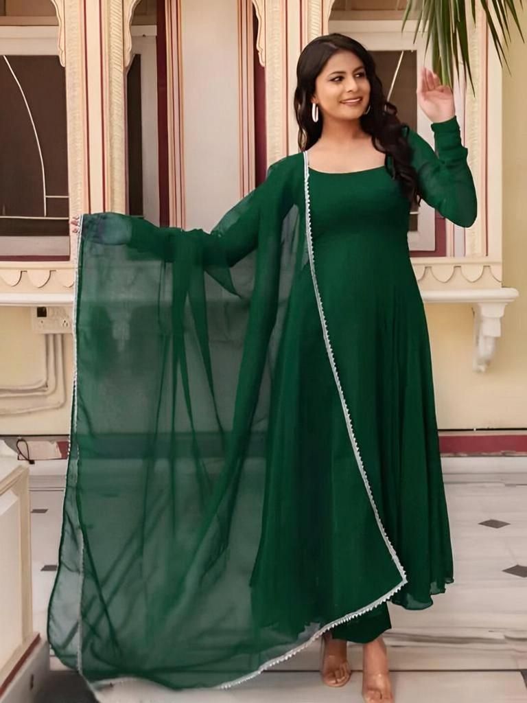 mahadev Solid Georgette Stitched Anarkali Gown-picture-21