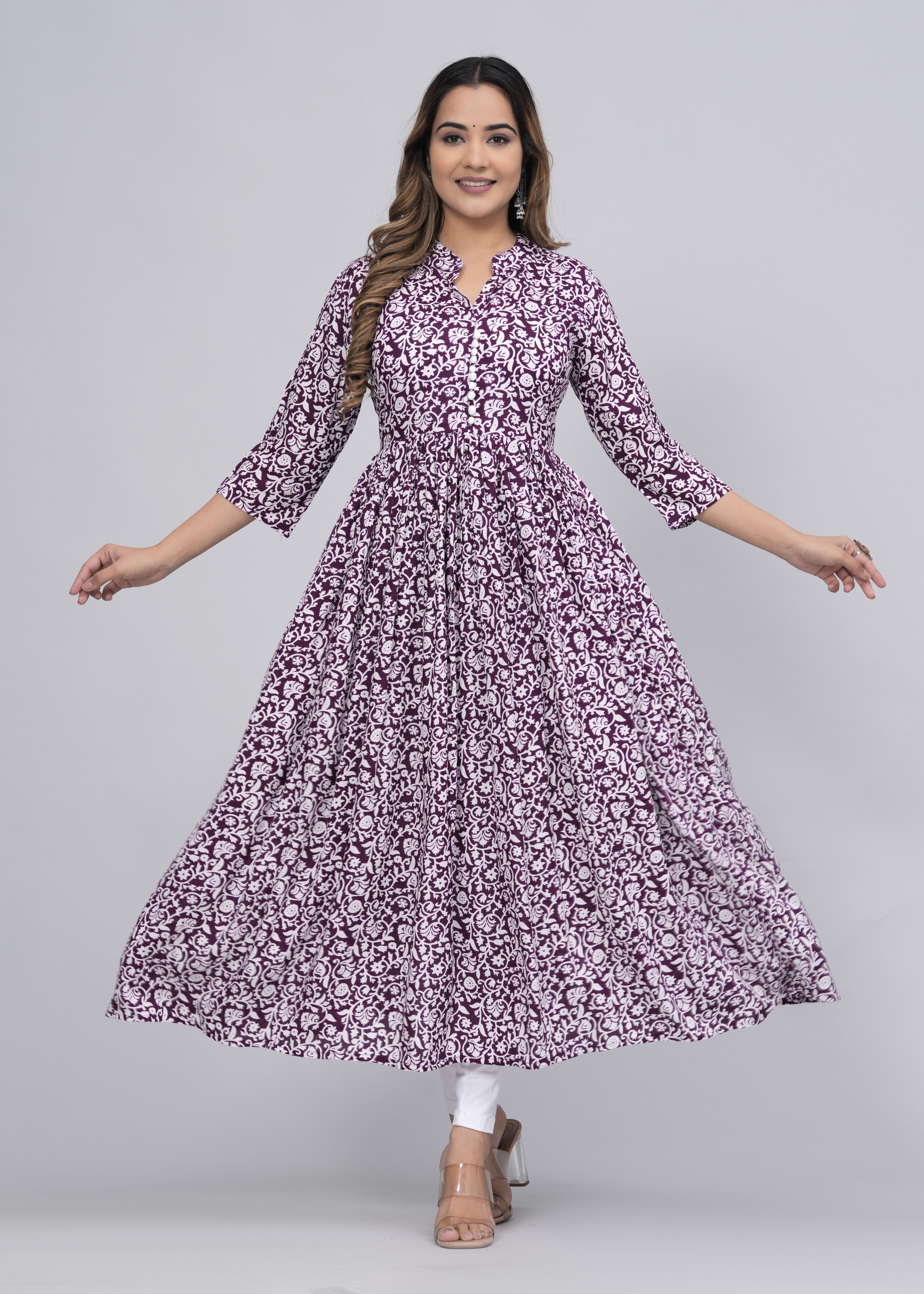 erkurti Printed Viscose Rayon Stitched Anarkali Gown-picture-23