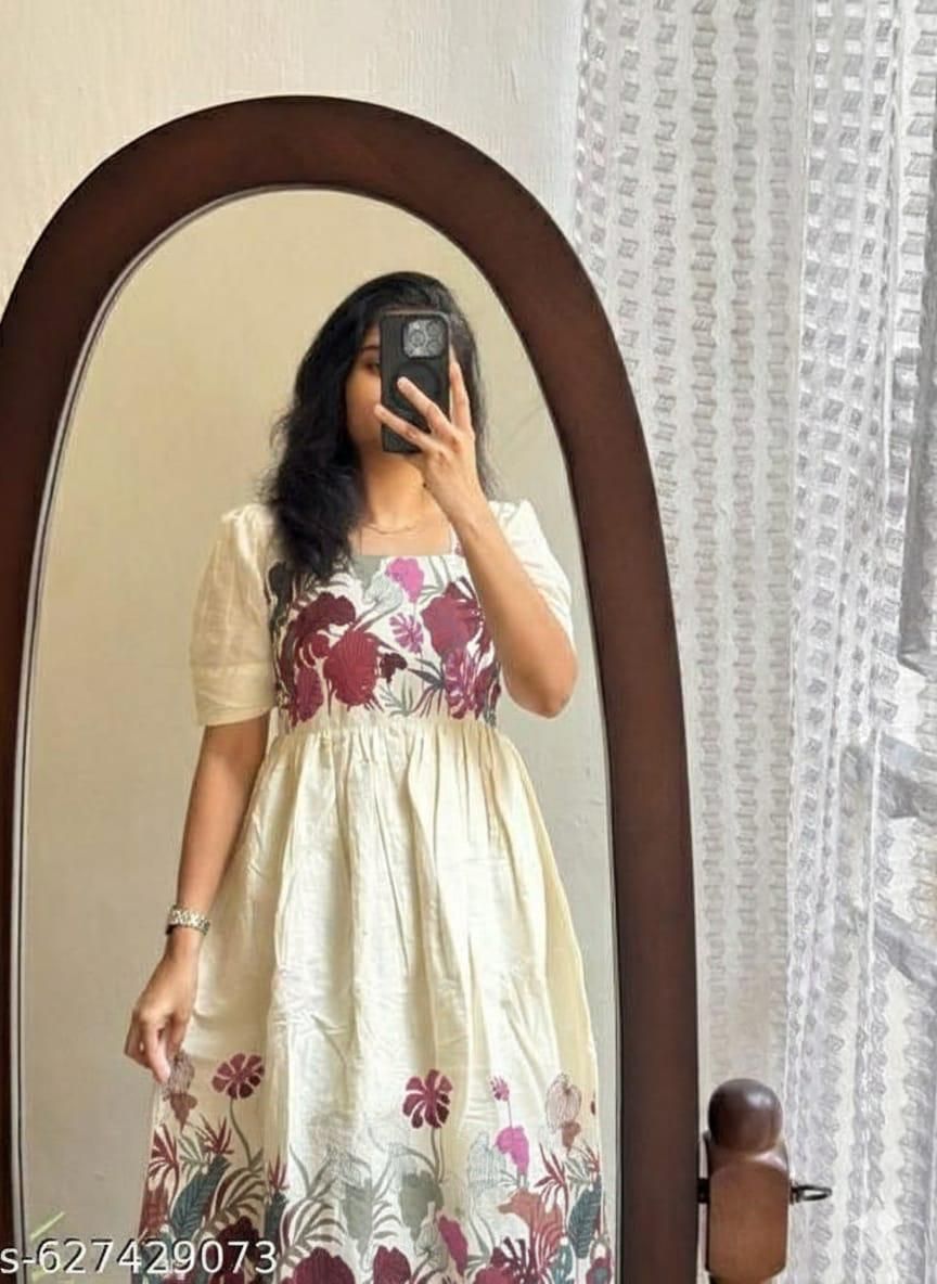 Women Fit and Flare Pink Knee Length Dress-image-45