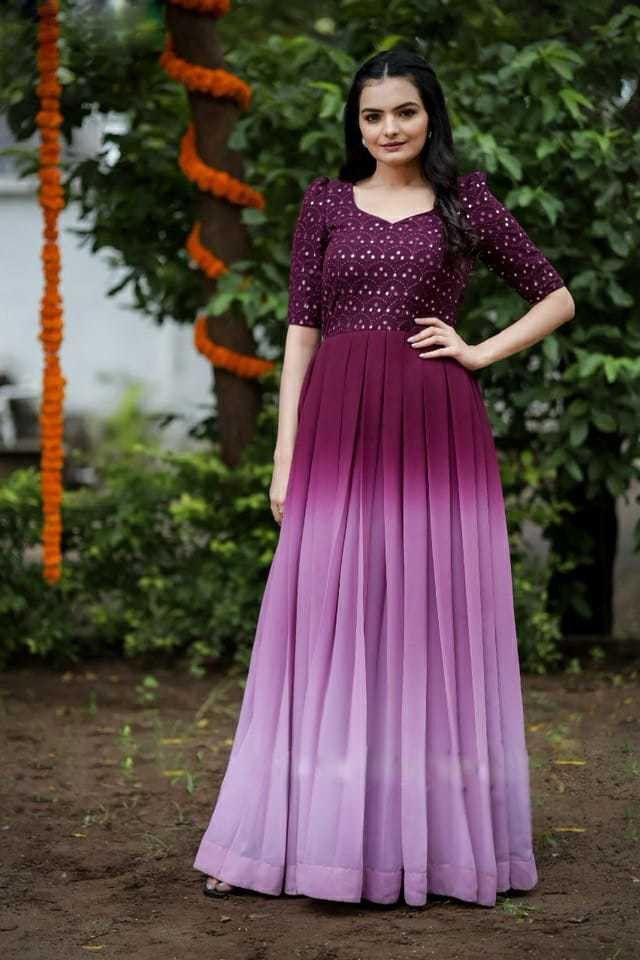 tilton Women Fit and Flare Purple Maxi/Full Length Dress-picture-44