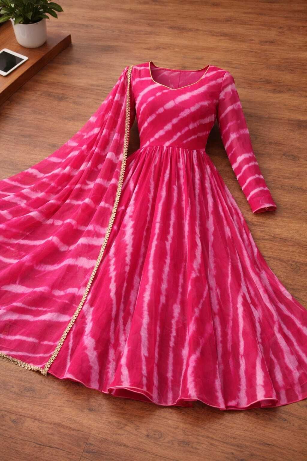 Printed Georgette Stitched Anarkali Gown-image-28