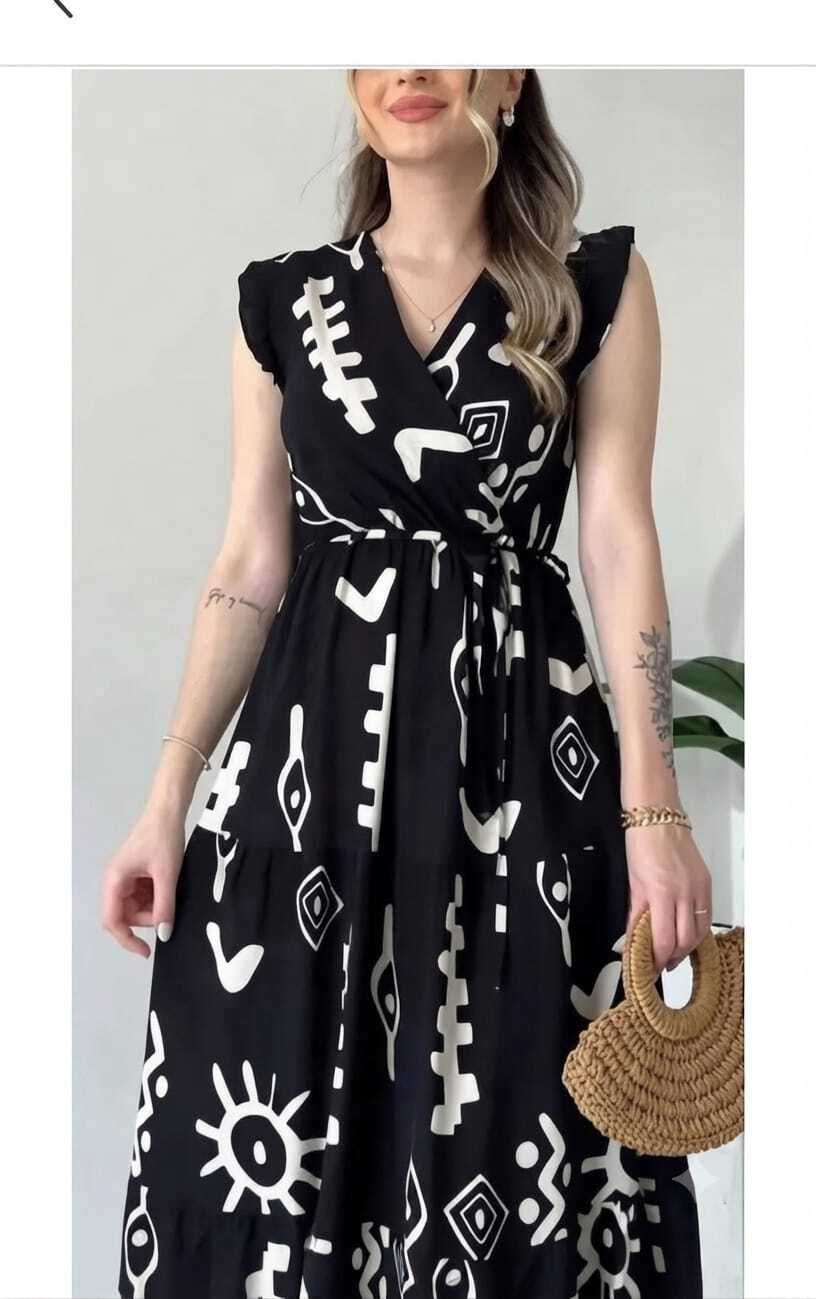Printed Cotton Blend Stitched Flared/A-line Gown-image-17