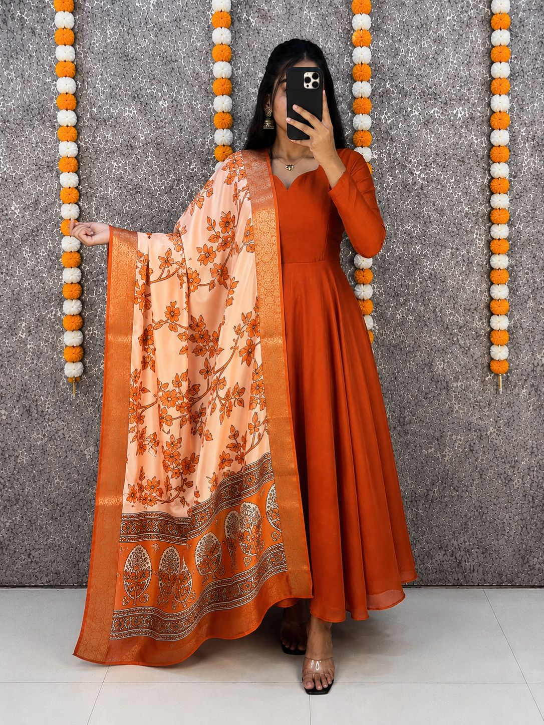 riyanshaa Solid Pure Silk Stitched Anarkali Gown-picture-15