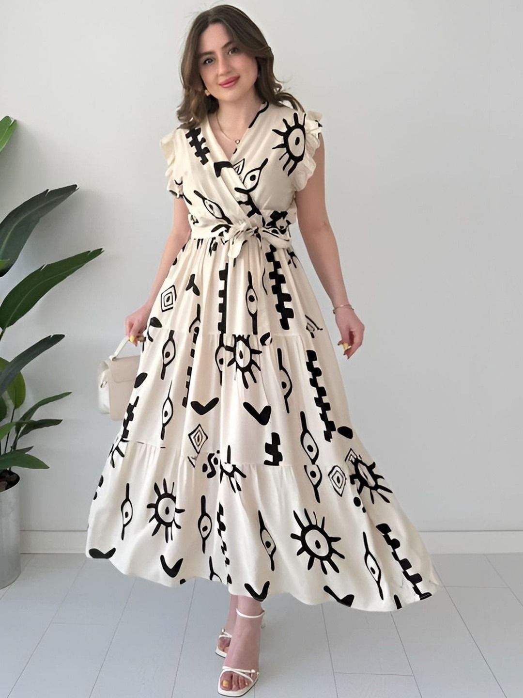 vasudevcreation Floral Print, Printed Viscose Rayon Stitched Anarkali Gown-picture-25