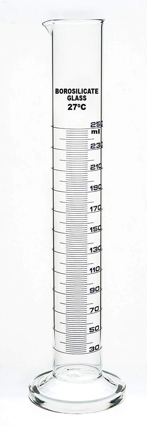 High Quality Glass Graduated Measuring Cylinder for Laboratory Pack Of 2 Borosilicate Glass Graduated Cylinder-image-45