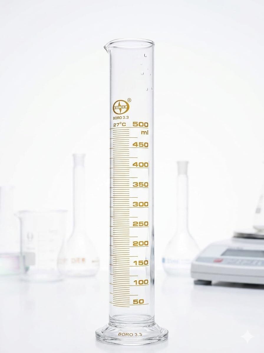 aishimpex 500ml Borosilicate Glass Graduated Measuring Cylinder Glass Graduated Cylinder-picture-11