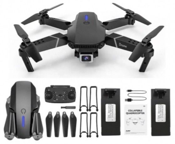 flyx E88 Pro 4K Dual Lens Drone with LED Glow & FPV Mode DDR2 2 GB NVIDIA Chipset 0 bit 0 MHz Graphics Card