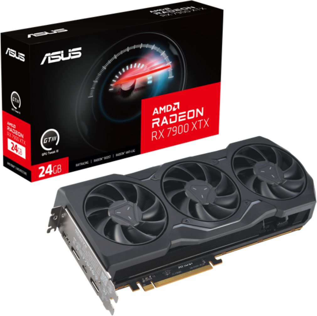 ASUS TUF-RX7900XTX-O24G-GAMING GDDR6 24 GB AMD/ATI Chipset 384 bit 2500 MHz Graphics Card