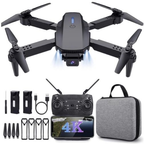 FLYZEN E88 Pro Smart 4K FlyCam with Dual Control & LED Flight Lights DDR2 2 GB NVIDIA Chipset 0 bit 0 MHz Graphics Card