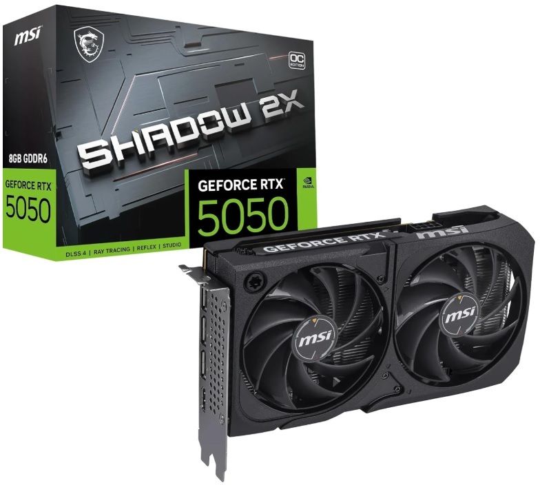 MSI GEFORCE RTX 5050 8G SHADOW 2X OC GDDR6 8 GB NVIDIA Chipset 128 bit 2317 MHz Graphics Card-image-7
