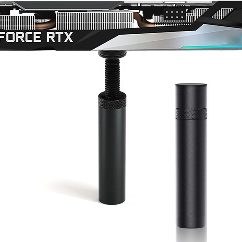 VUSTICA GPU Support Bracket Anti Sag Graphics Card Holder Magnetic Stand DDR3 1 GB NVIDIA Chipset 0 bit 0 MHz Graphics Card-image-1
