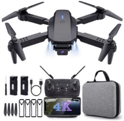 NimbusX E88 Pro 4K WiFi Drone with Real-Time View & Compact Storage DDR2 2 GB NVIDIA Chipset 0 bit 0 MHz Graphics Card