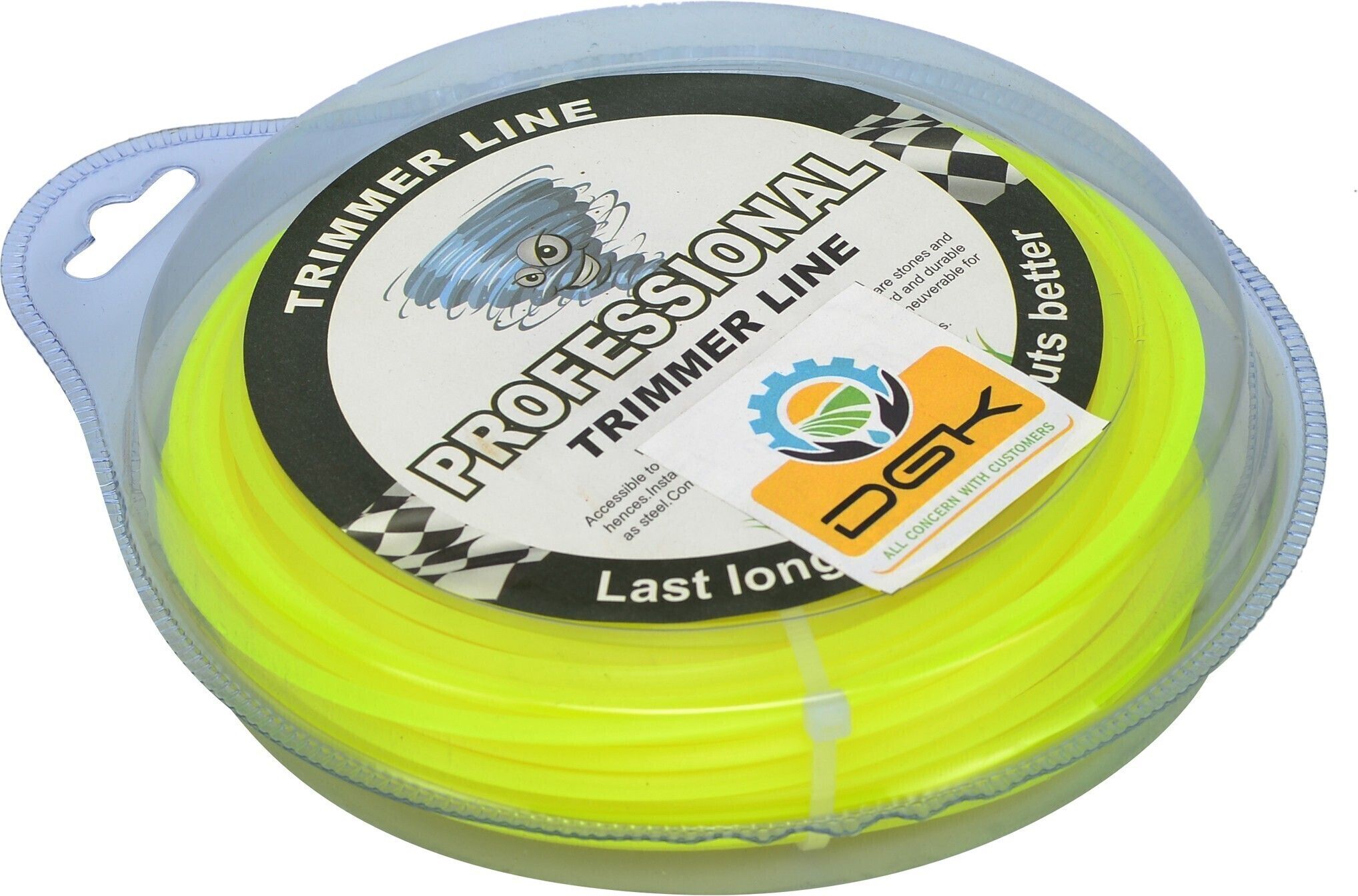 Nylon Rope for Brush Cutter | 50 Meter 3 mm Square Type | Cordless Grass Trimmer-image-12