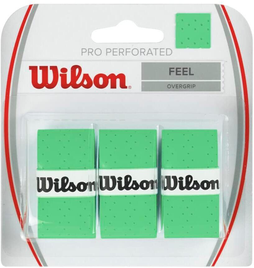 PRO PERFORATED FEEL-OVERGRIP-PACK OF 3- GREEN Ultra Tacky-image-27