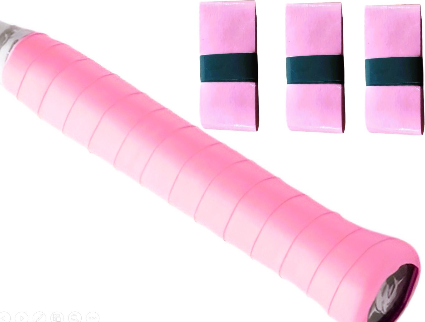 acers Grip Badminton/Tennis/Squash/Pickleball Racket OverGrip Light Pink Smooth Tacky-picture-23