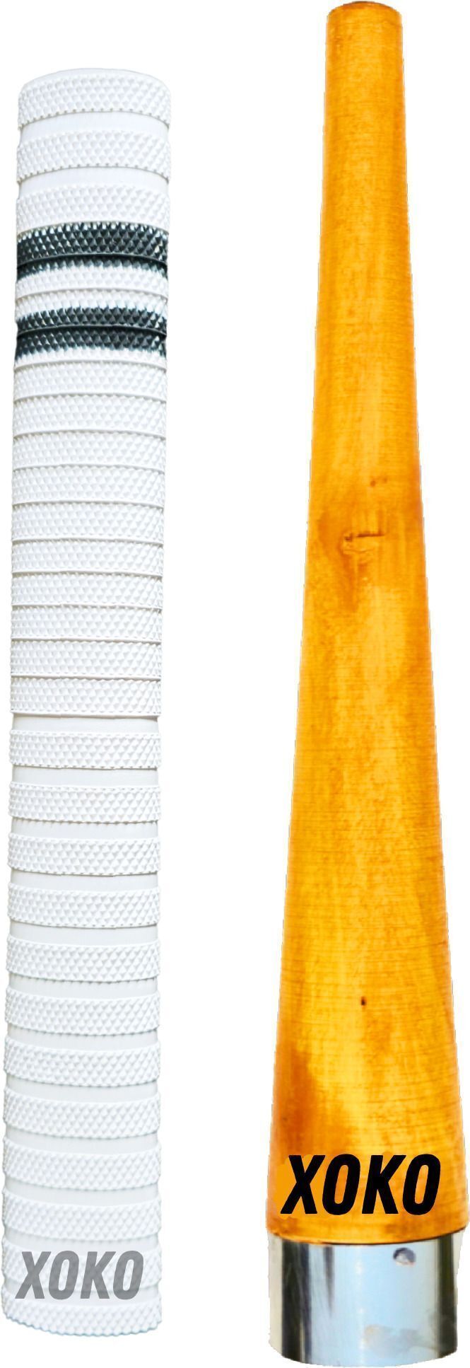 xoko Premium White Cricket Bat Grip with Black Line And 1 Wooden Cone Ultra Tacky-picture-13